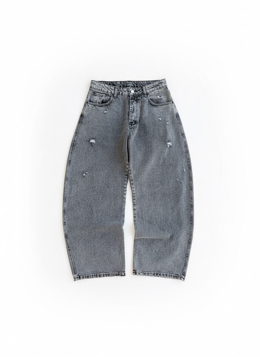 Denim Washed Destroy Grey