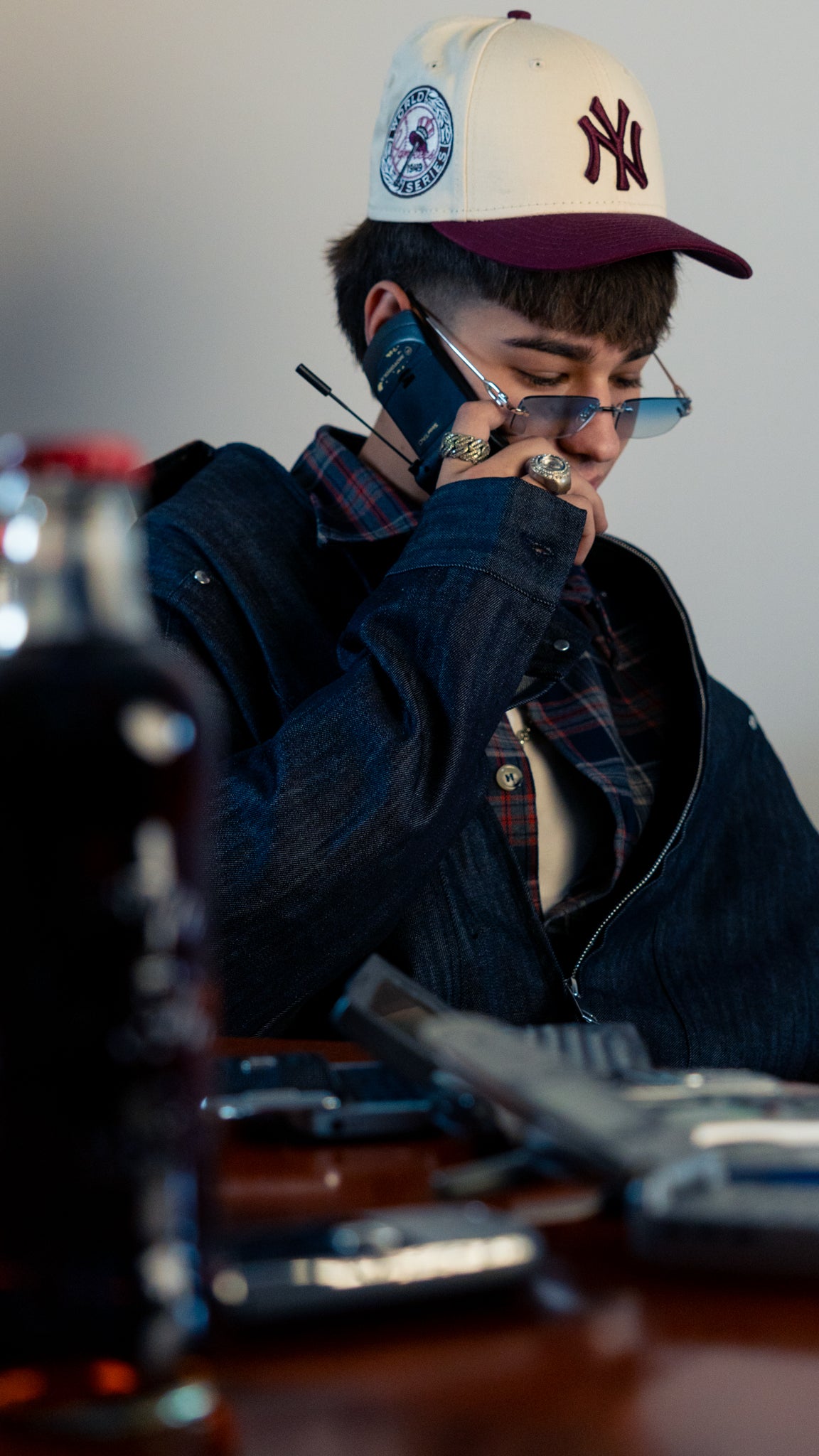 HUSTLE RAW DENIM JACKET