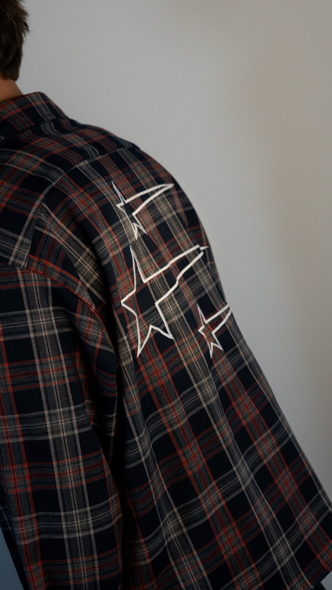 FLANELLA STAR SHIRT RED/BLUE