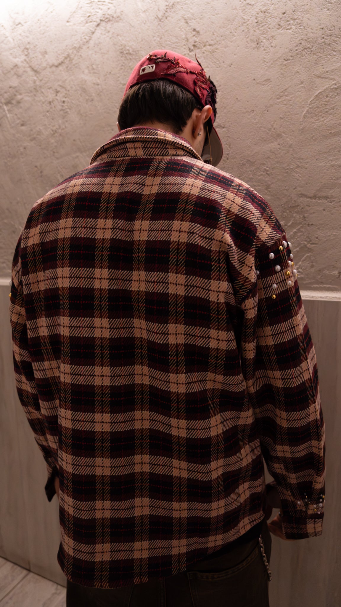 Flanella Shirt Pearl Red/Black 2.0