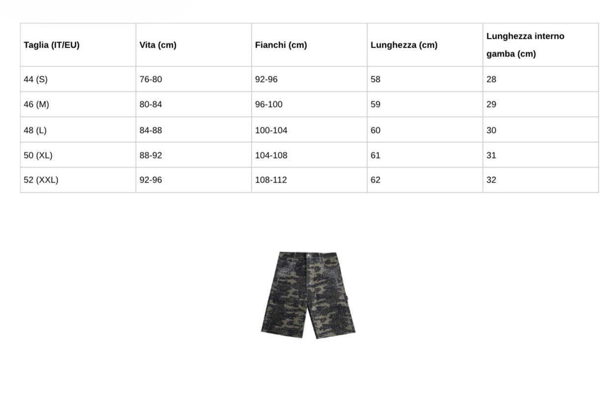 Rhude Camo Jorts Diamond