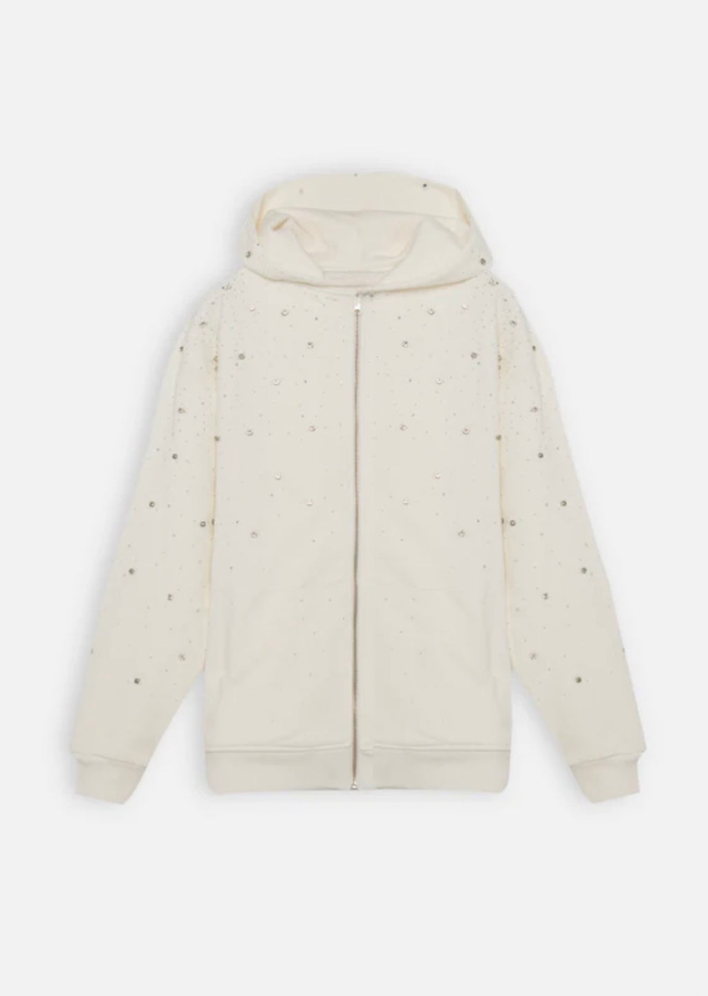 Diamond Hoodie Zip White