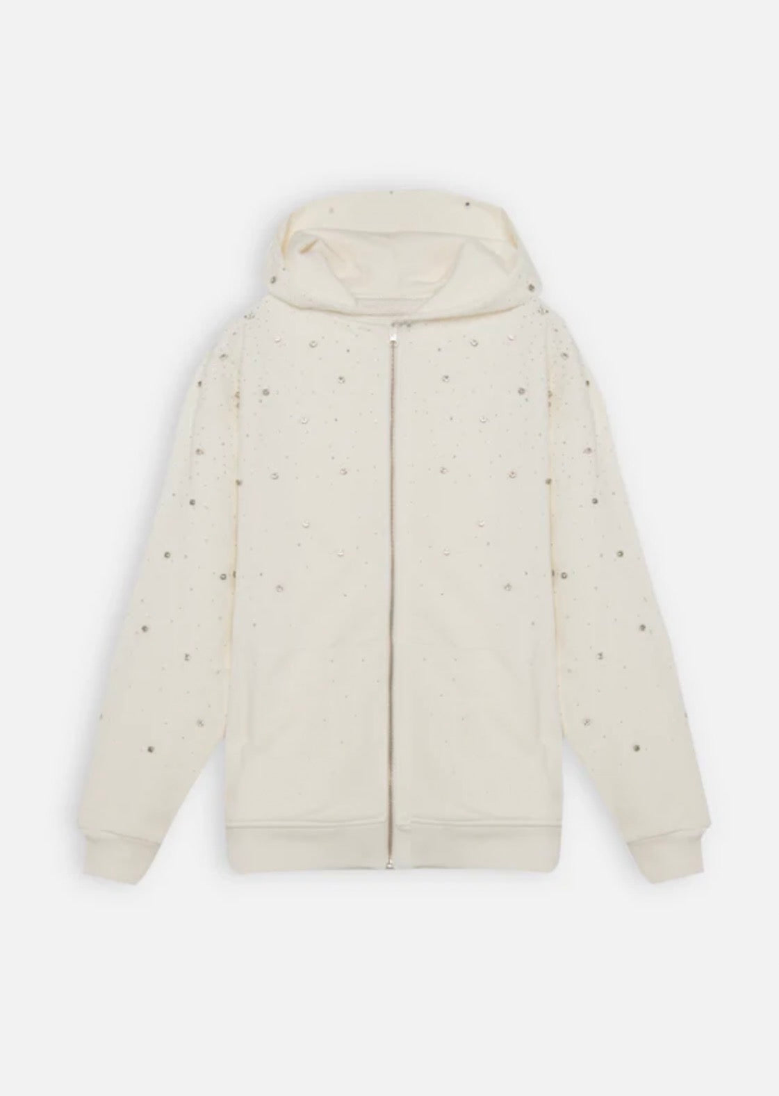 Diamond Hoodie Zip White