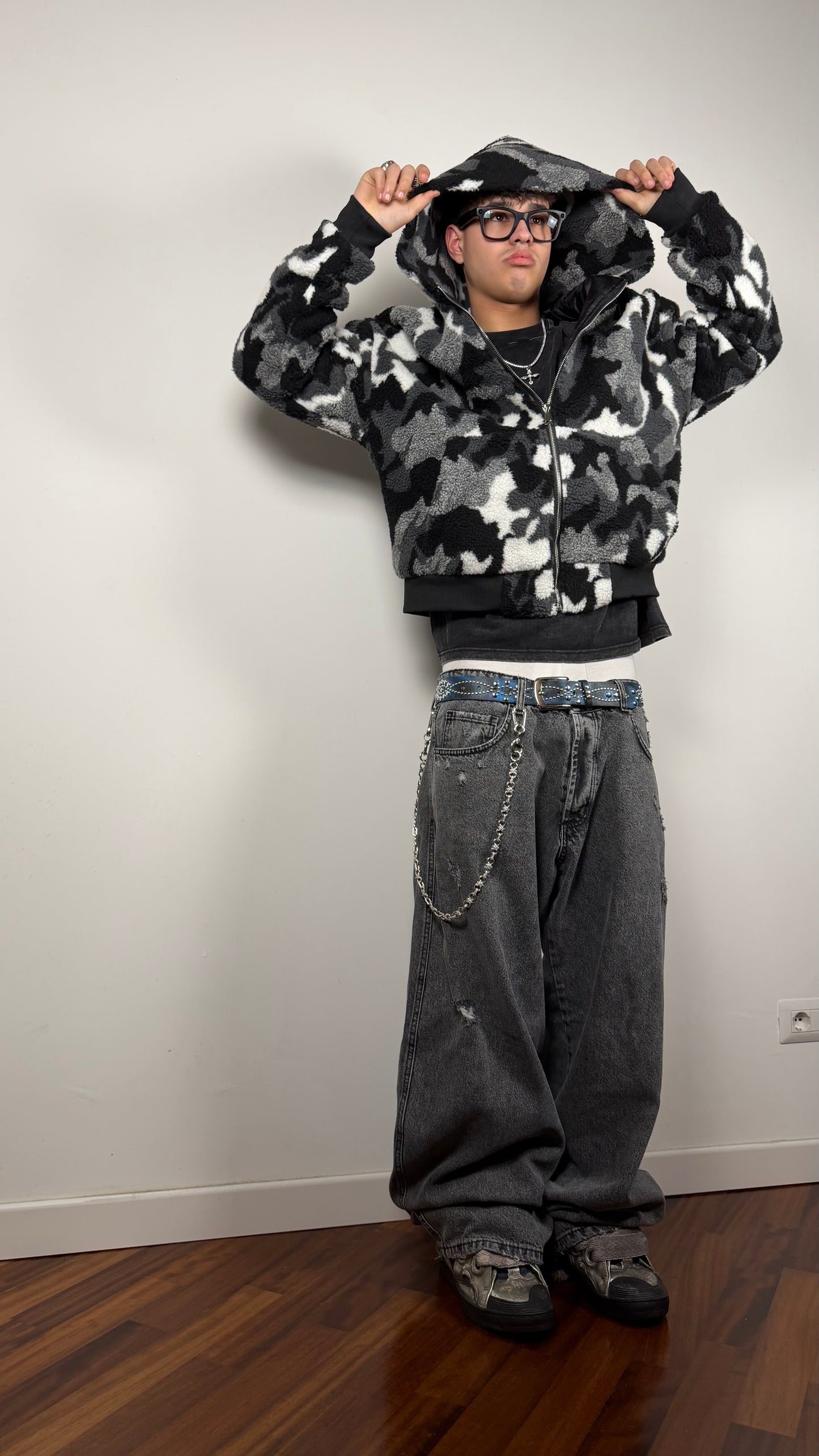 Camo ZipUp Sherpa Jacket