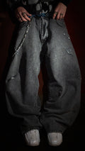 Denim Washed Destroy Grey