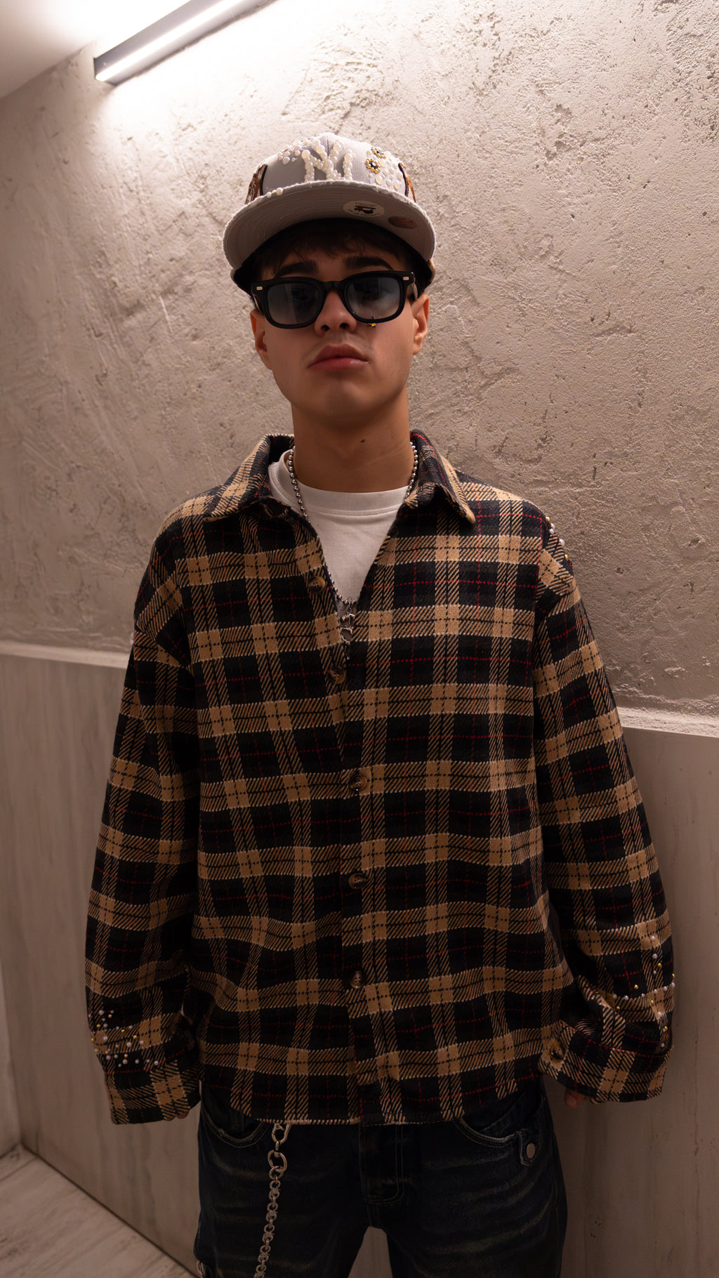 Flanella Shirt Pearl Yellow/Black 2.0