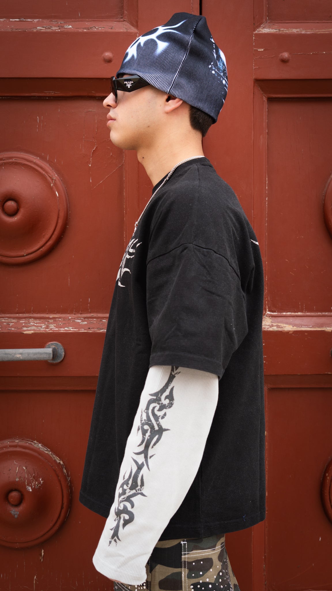 Double Longlsleeve Waffle Black