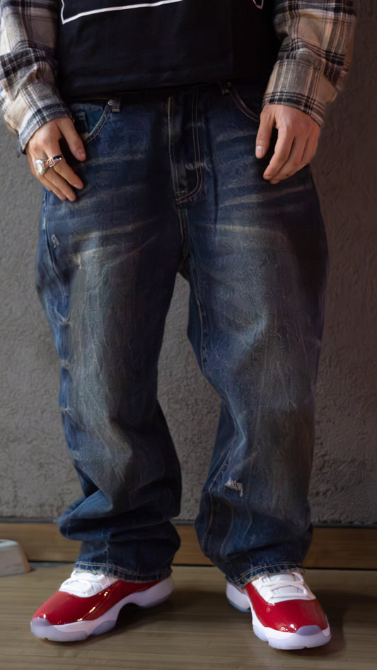 Double Denim Pant Washed