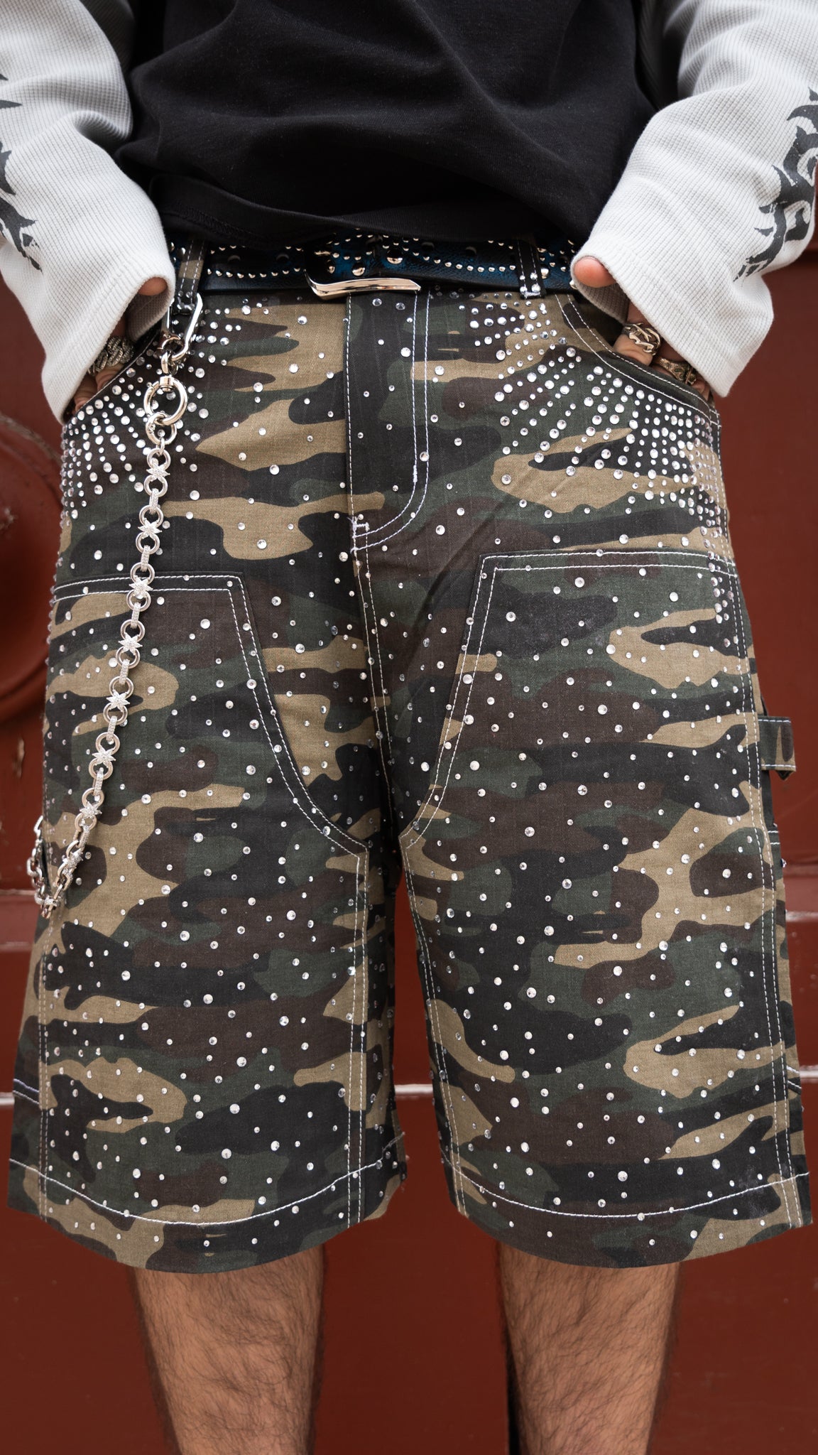 Rhude Camo Jorts Diamond