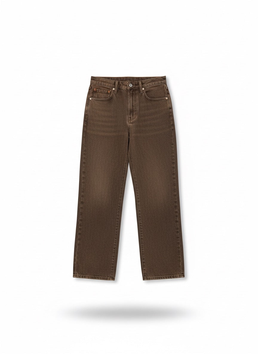 Double Denim Pant Rust