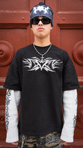 Double Longlsleeve Waffle Black