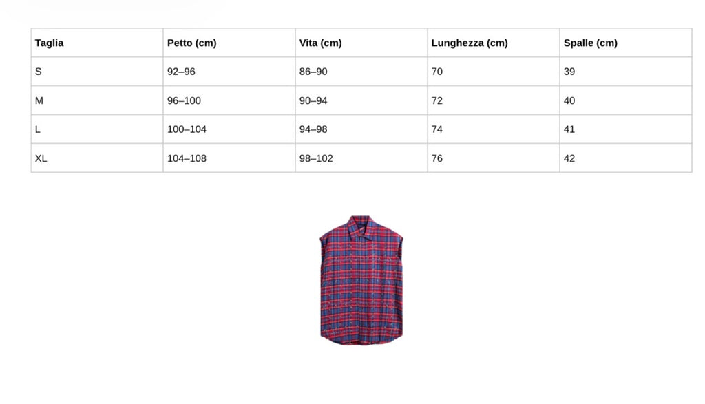 Crystal Vest Shirt Red/Blue