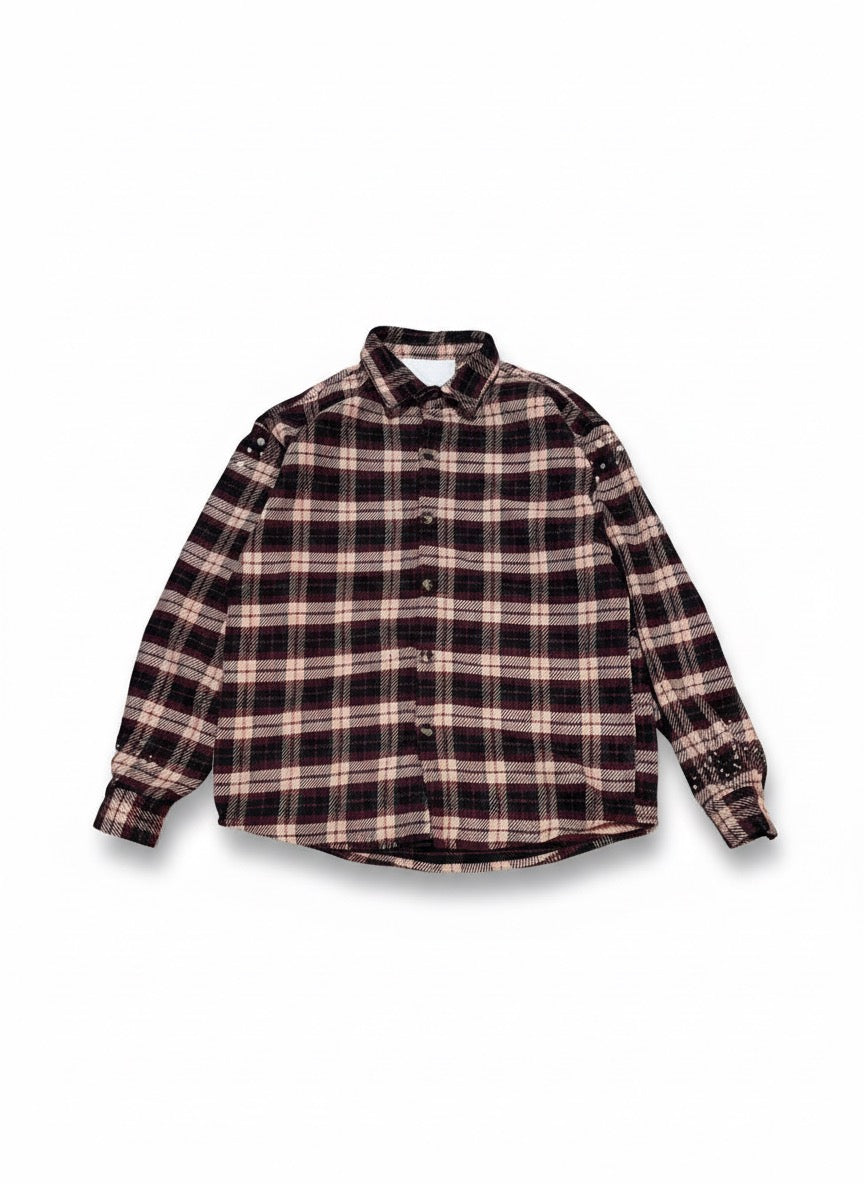 Flanella Shirt Pearl Red/Black 2.0