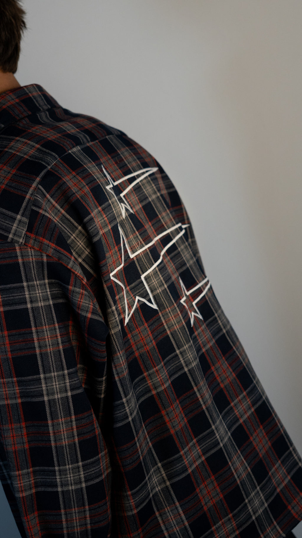 FLANELLA STAR SHIRT RED/BLUE