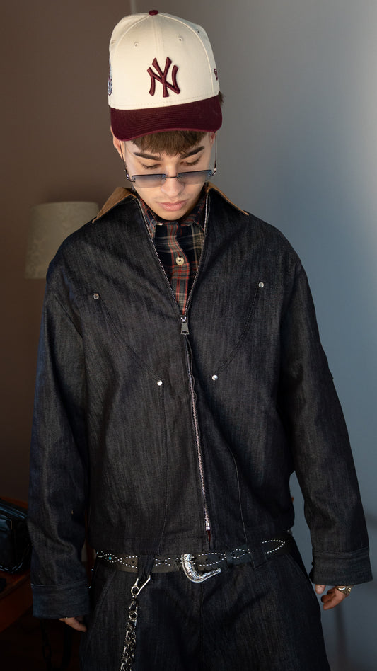 HUSTLE RAW DENIM JACKET