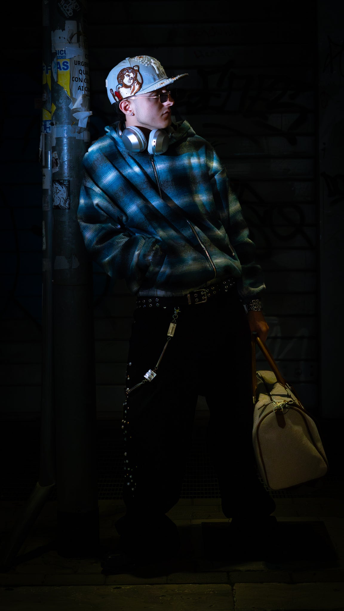 Puffy Wool Hoodie Sky Blue