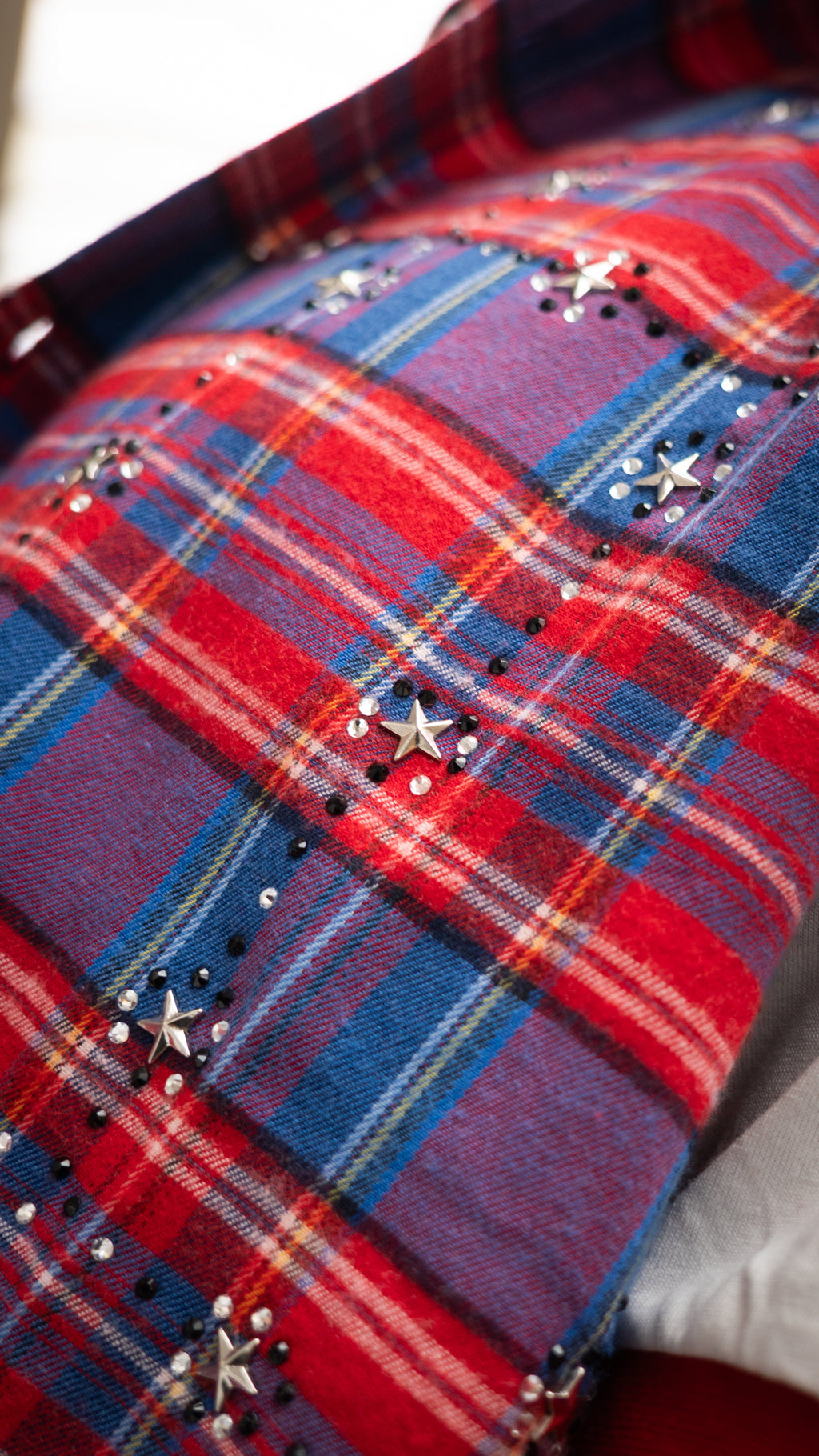 Crystal Vest Shirt Red/Blue