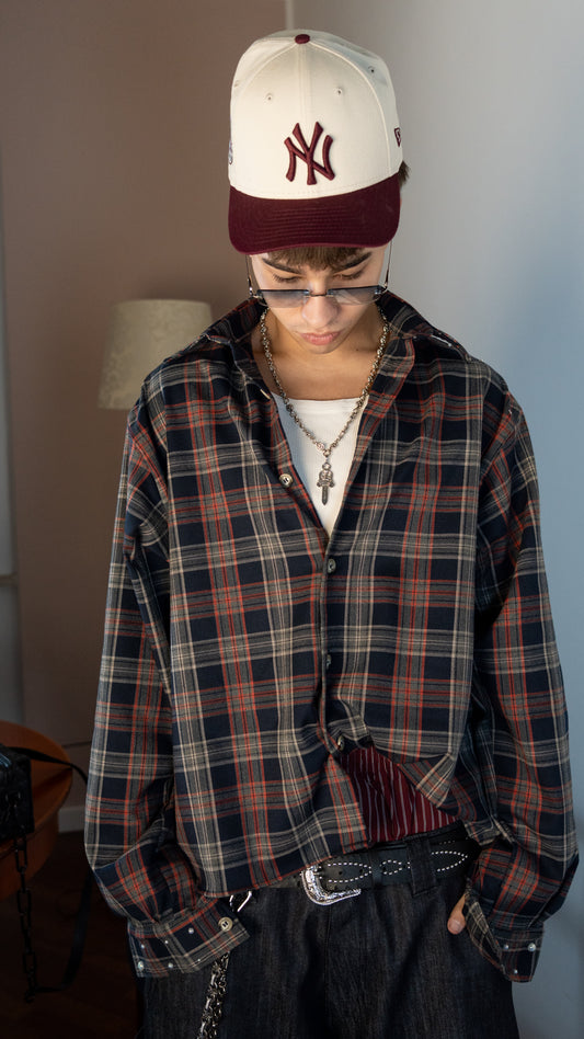 FLANELLA STAR SHIRT RED/BLUE