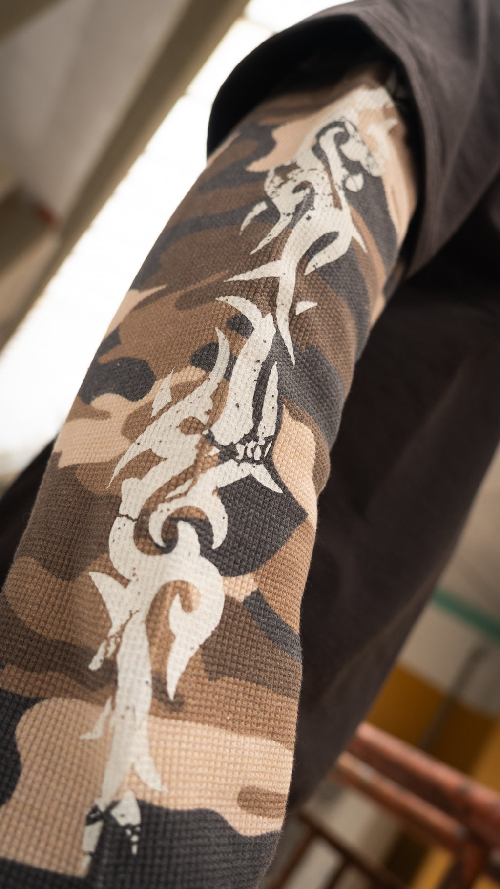 Double Longsleeve Waffle Camo