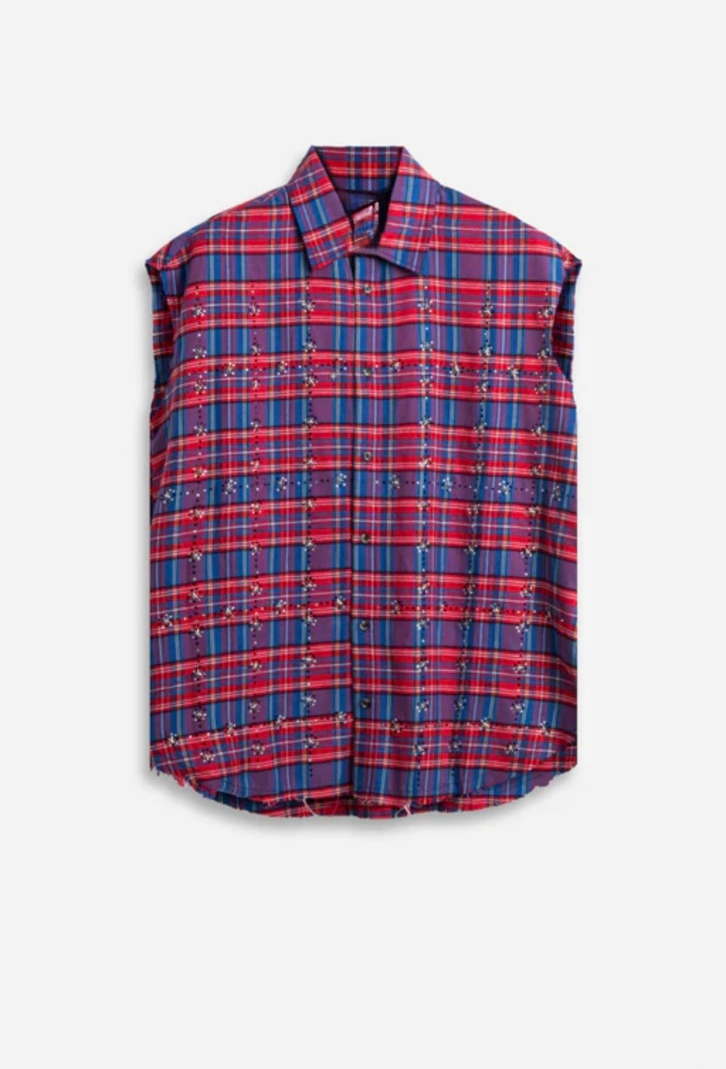 Crystal Vest Shirt Red/Blue