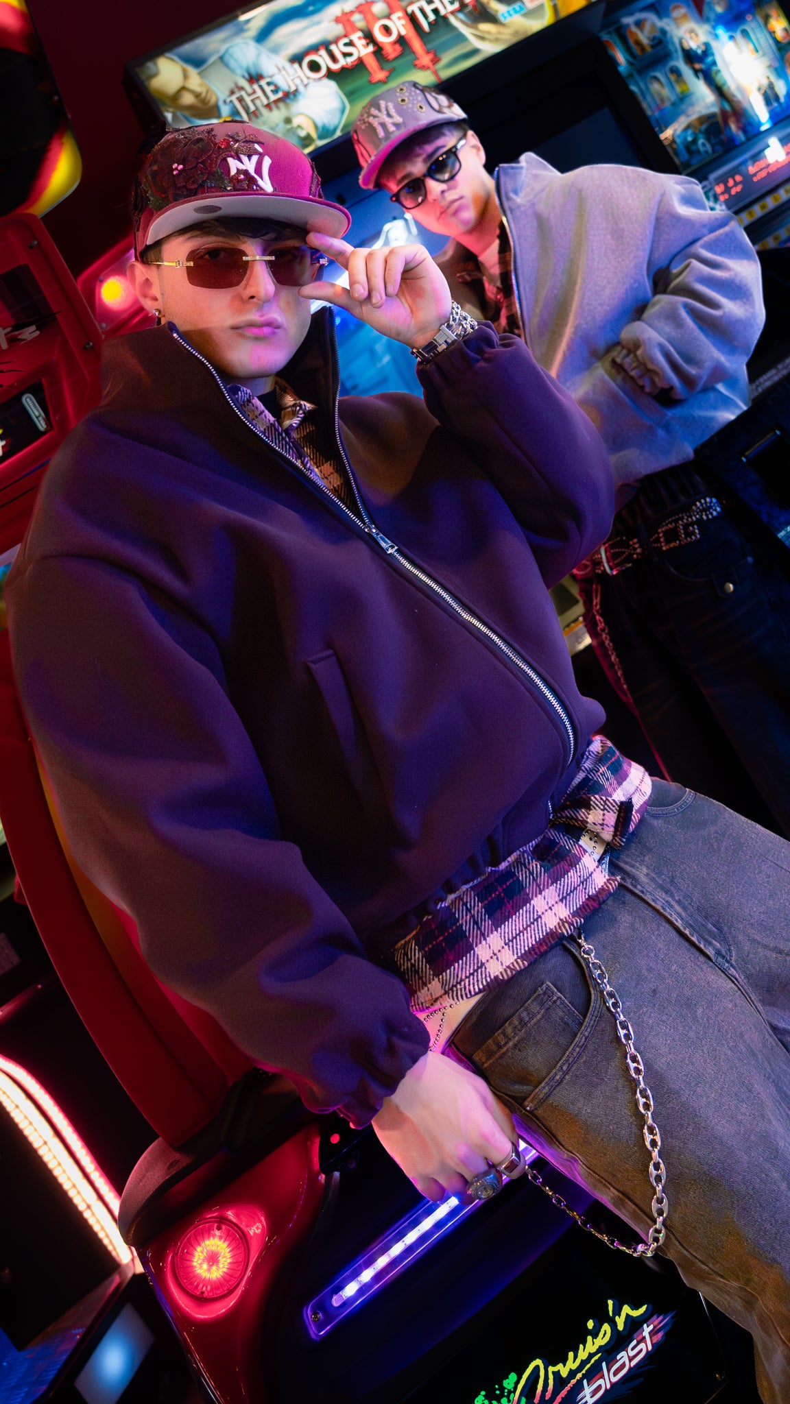 Bomber Wool Jacket Bordeaux