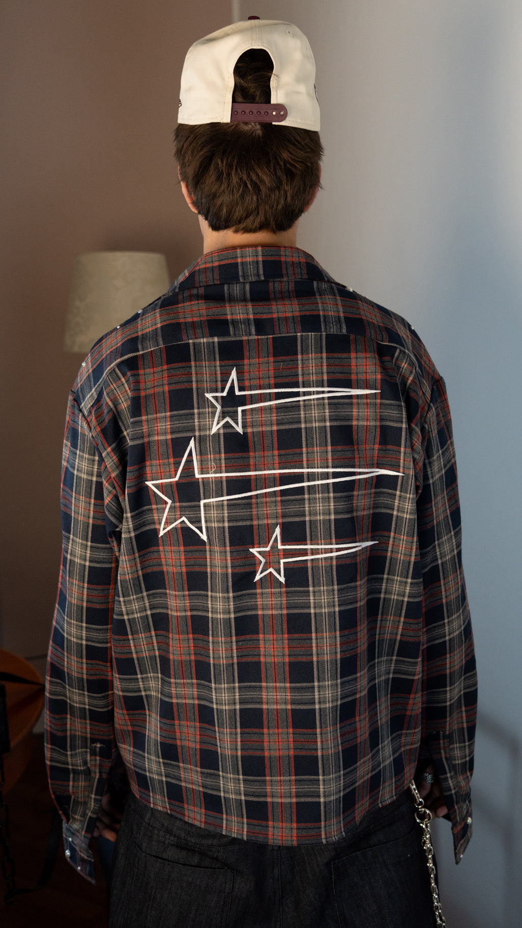 FLANELLA STAR SHIRT RED/BLUE