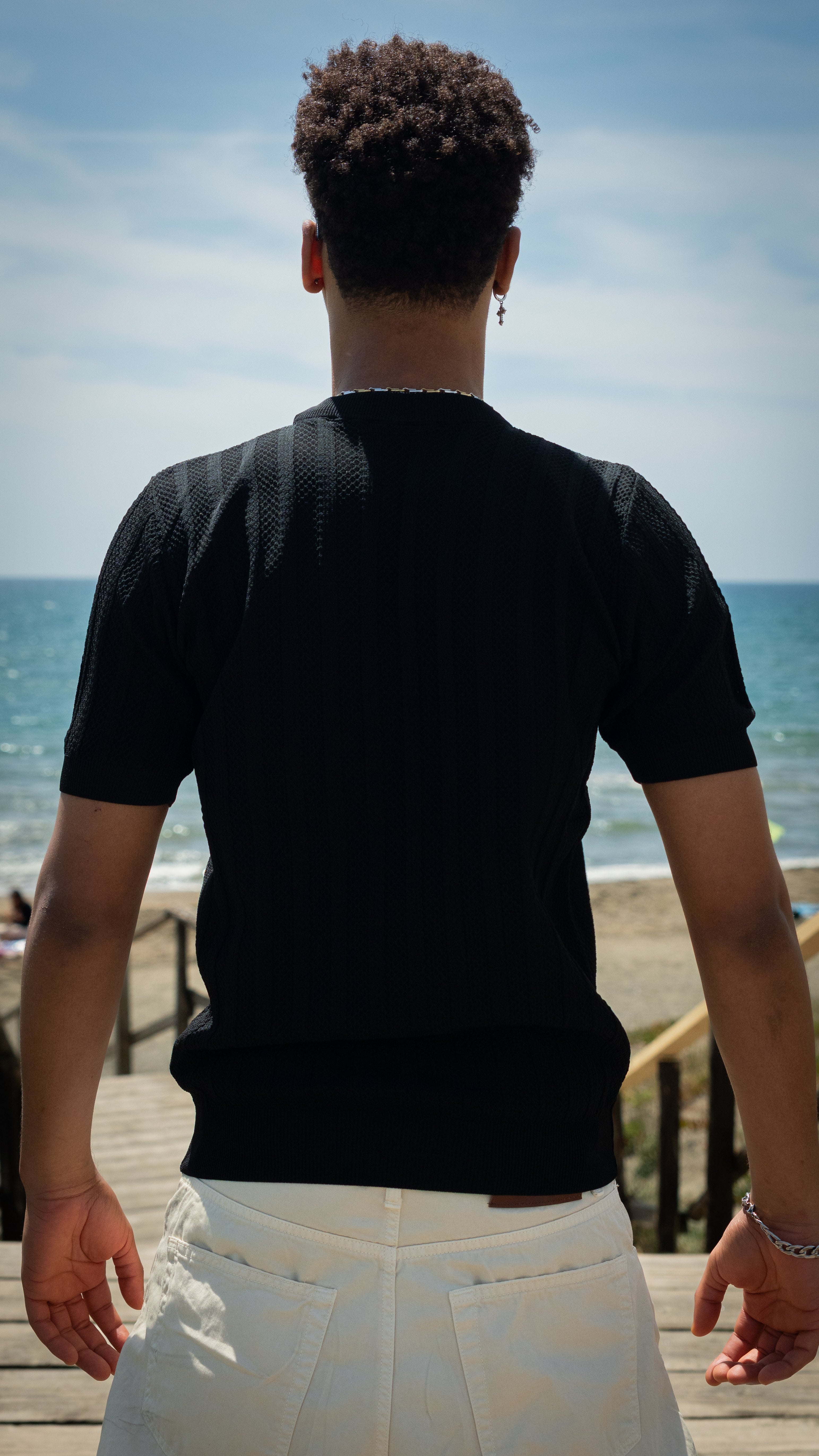 T-SHIRT IN FILO NERA