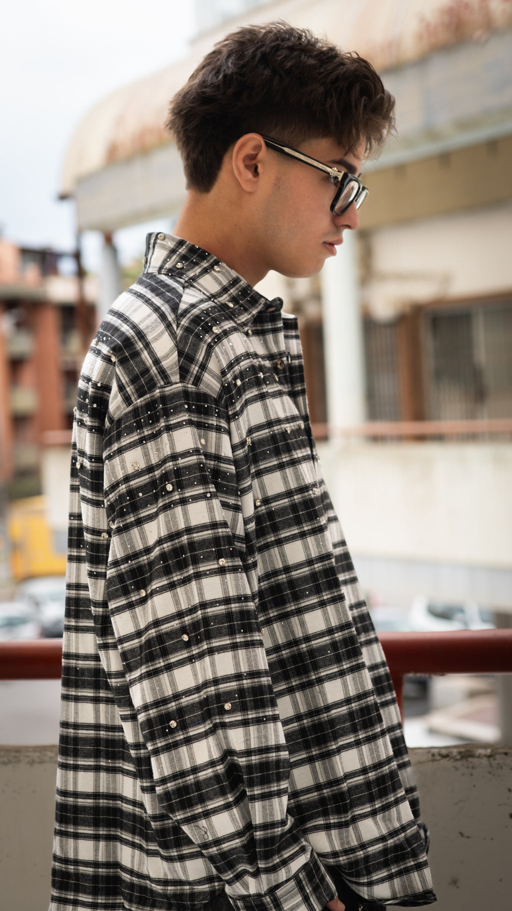Rhude Flanella Stone Black/White