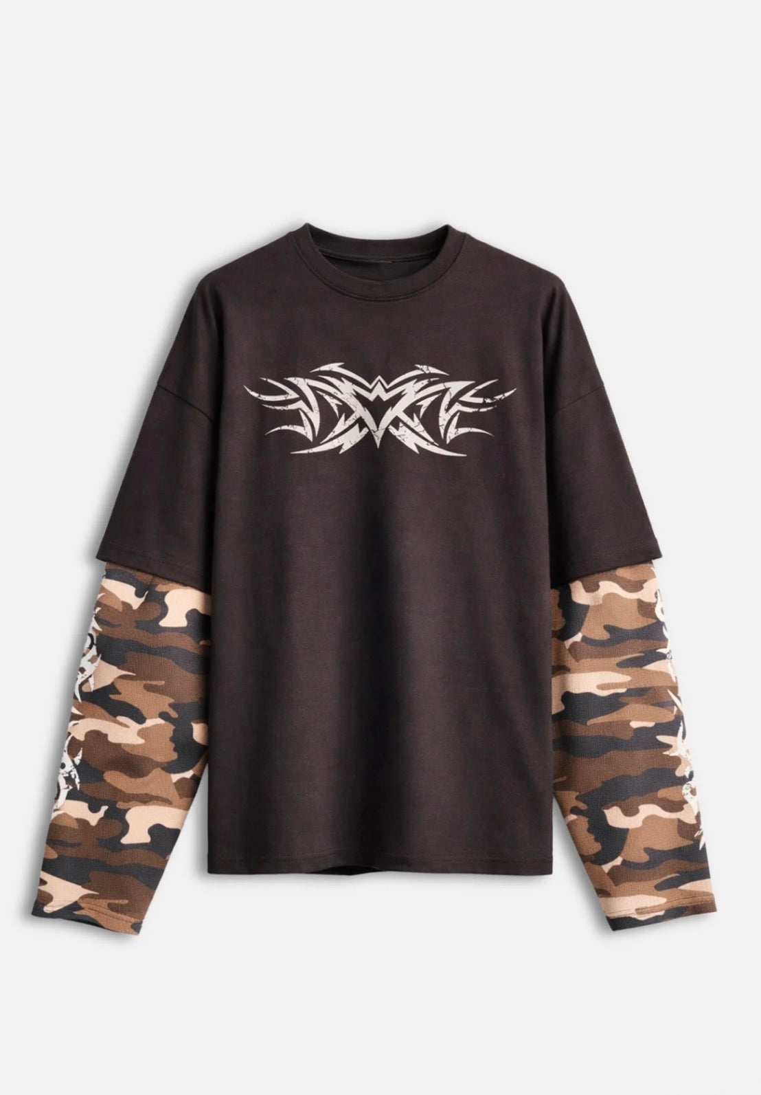 Double Longsleeve Waffle Camo