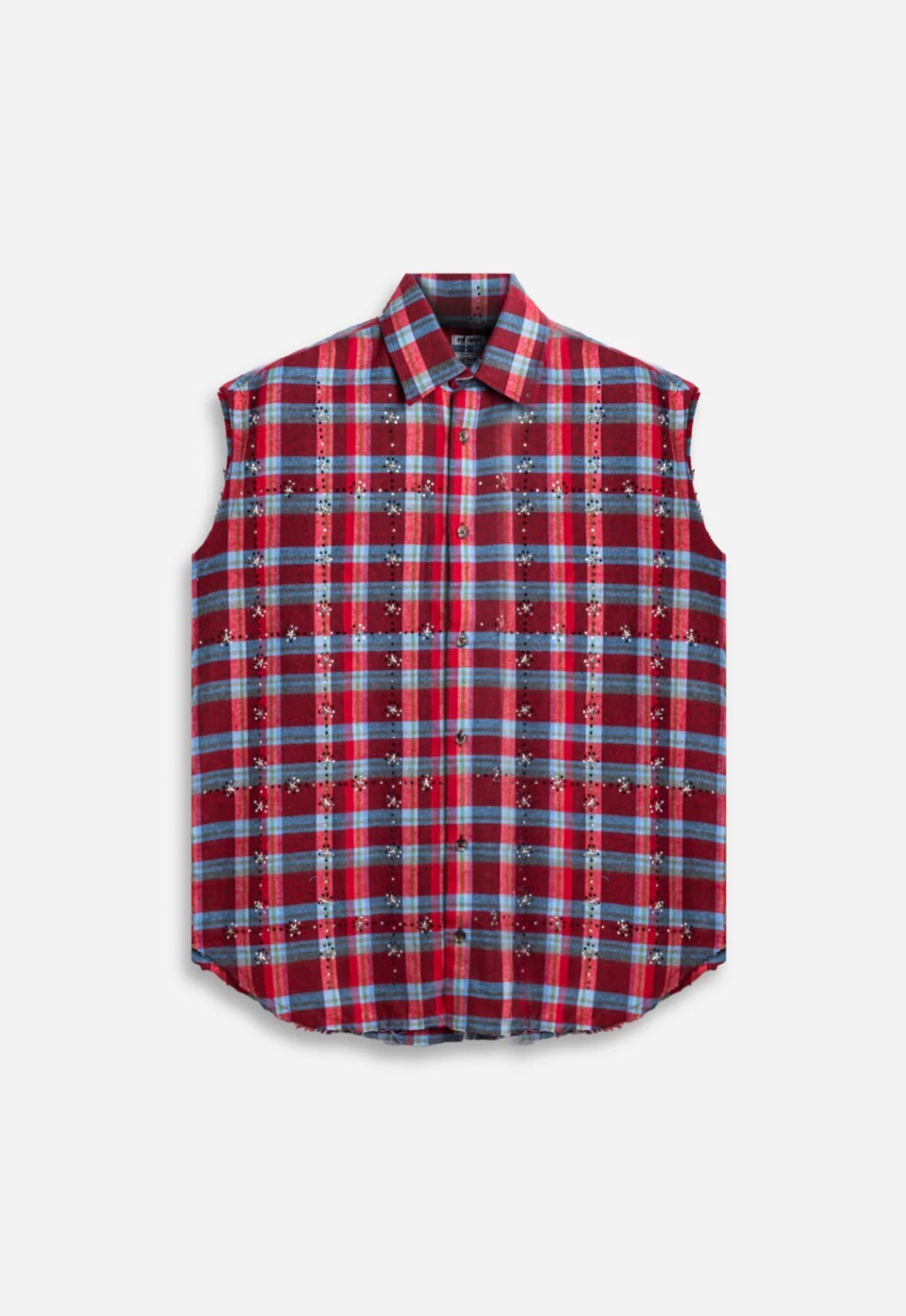 Crystal Vest Shirt Sky/Red