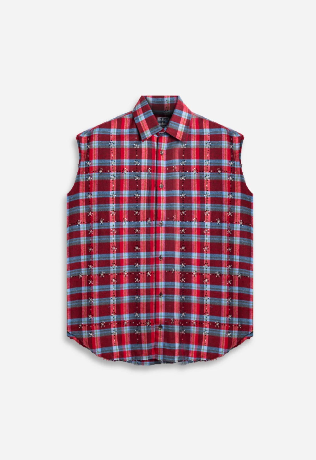 Crystal Vest Shirt Sky/Red