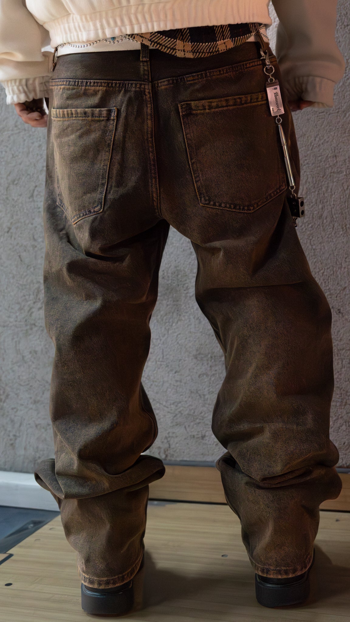 Double Denim Pant Rust