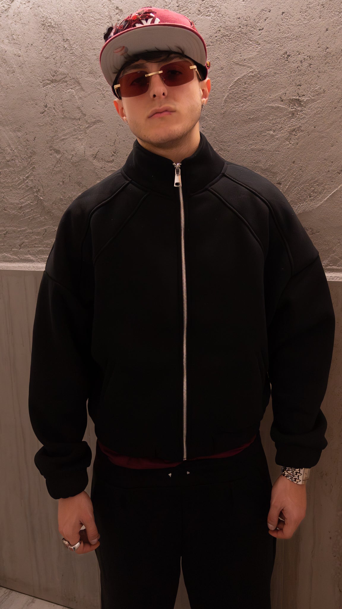 SWEATHOODIE Zip Dark