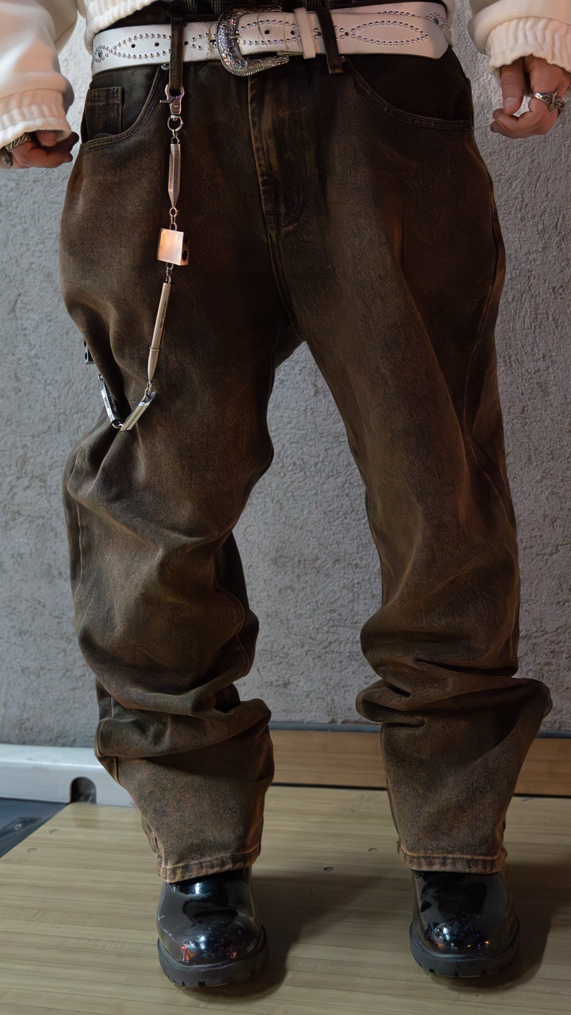 Double Denim Pant Rust