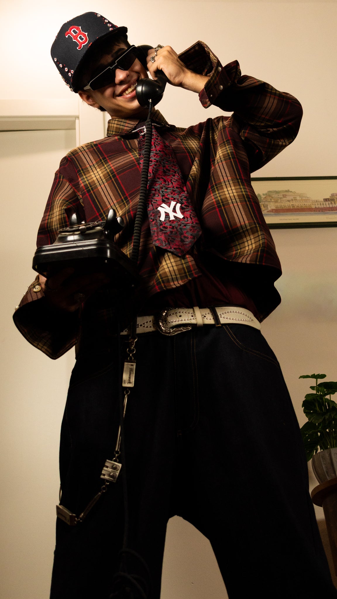 FLANELLA STAR SHIRT BORDEAUX