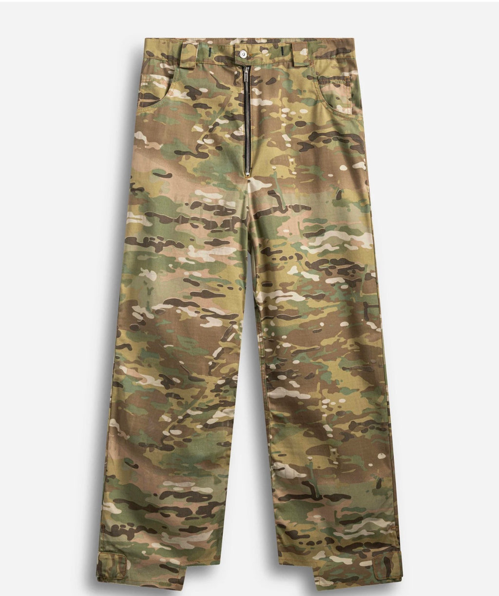 ZIP PANT CAMO GREEN