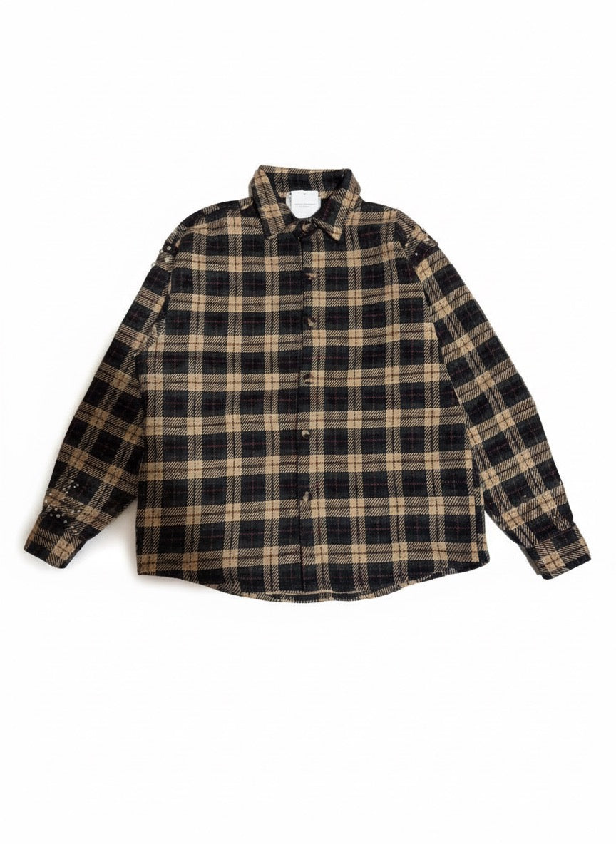 Flanella Shirt Pearl Yellow/Black 2.0