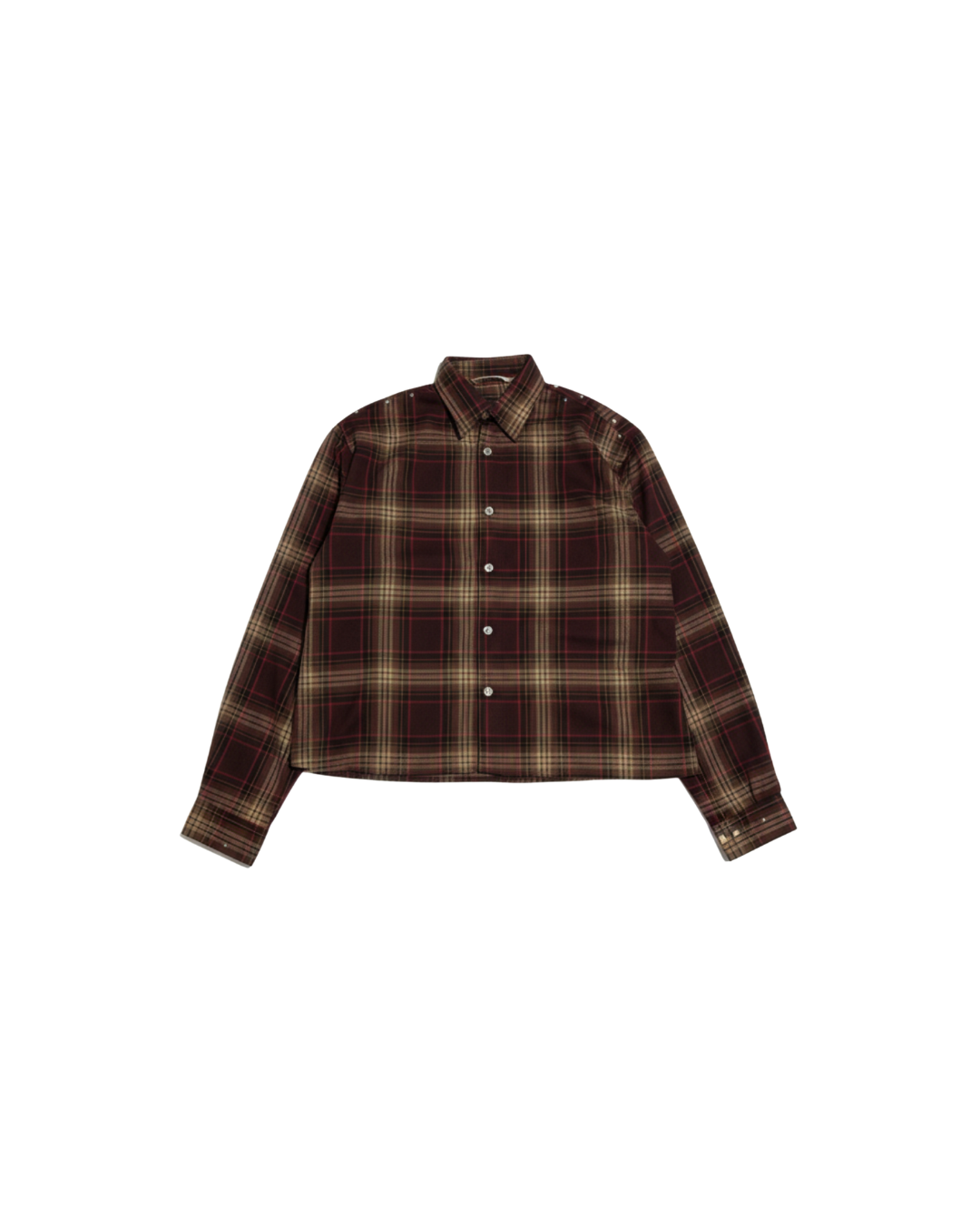 FLANELLA STAR SHIRT BORDEAUX