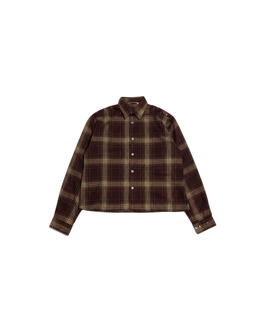 FLANELLA STAR SHIRT BORDEAUX